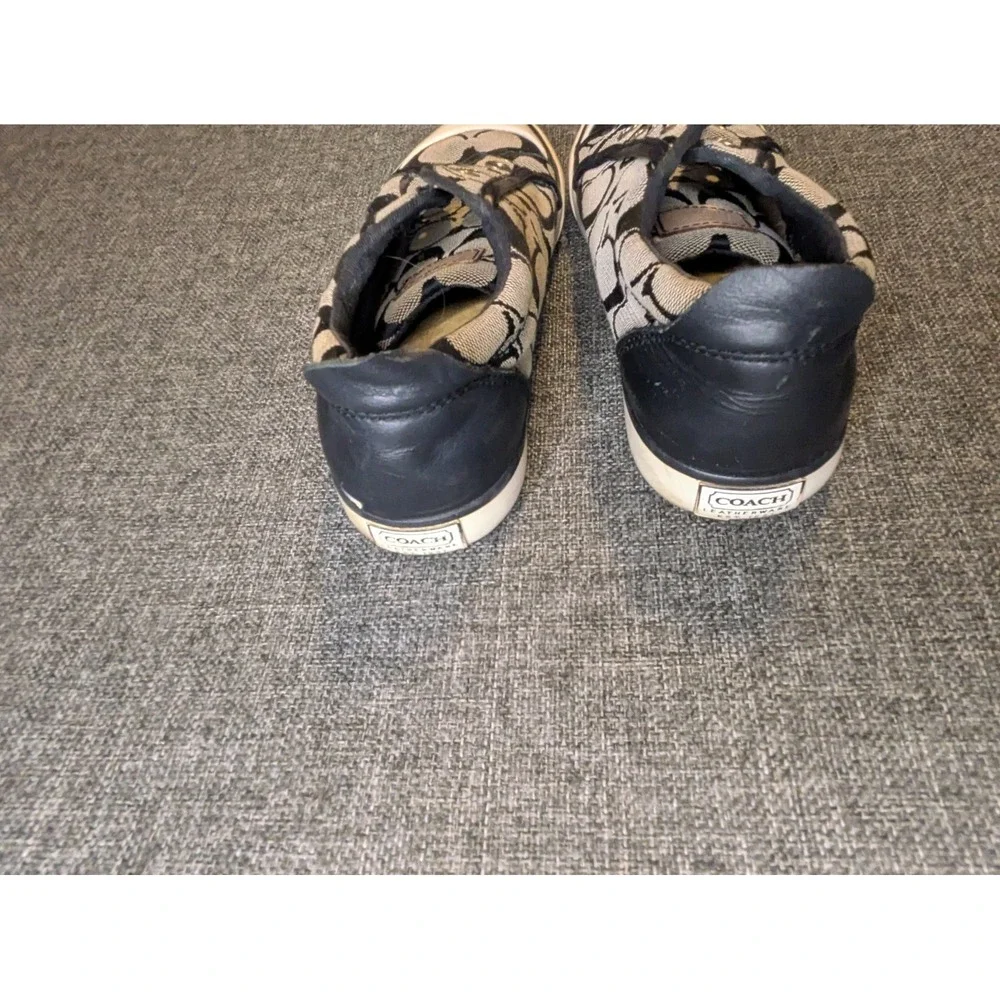 Coach Womens Lace Up Casual Low Top Shoes Size 5 B Sneakers No Inserts